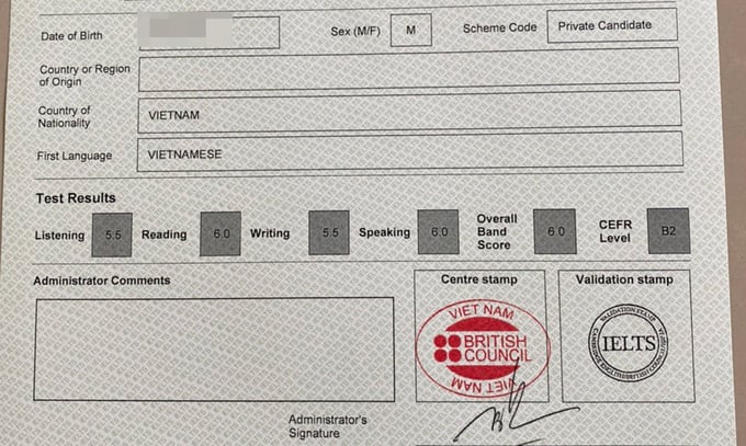chứng chỉ ielts để du học mỹ