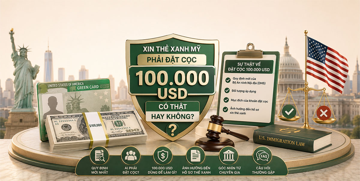 Xin thẻ xanh Mỹ phải đặt cọc 100.000 USD